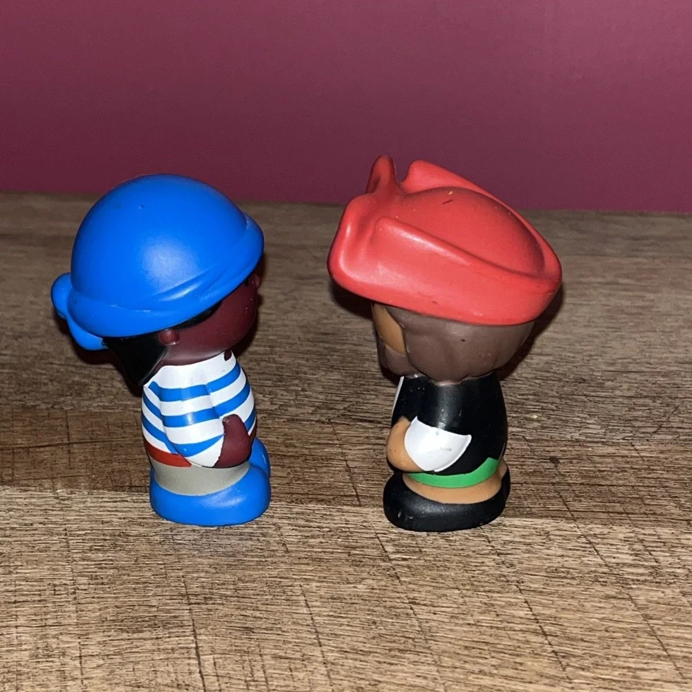 Lot of 2 Water Table Pirate Boy Toy‎ Figures Replacement Vinyl Figure 3